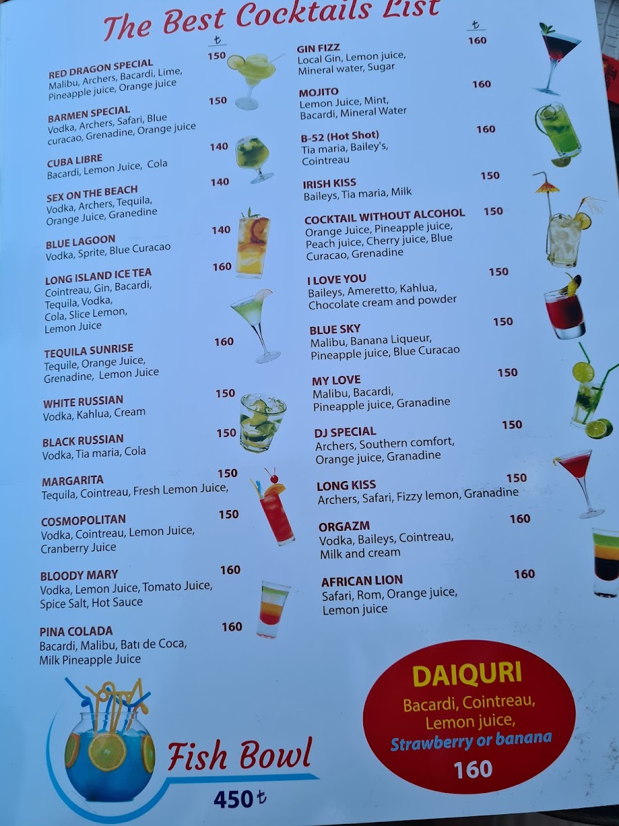 Menu Gumbet Dragon Chinese And Indian Restaurant & Sushi Bar-10